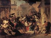 Karl Briullov Genseric-s Invasion of Rome oil painting artist